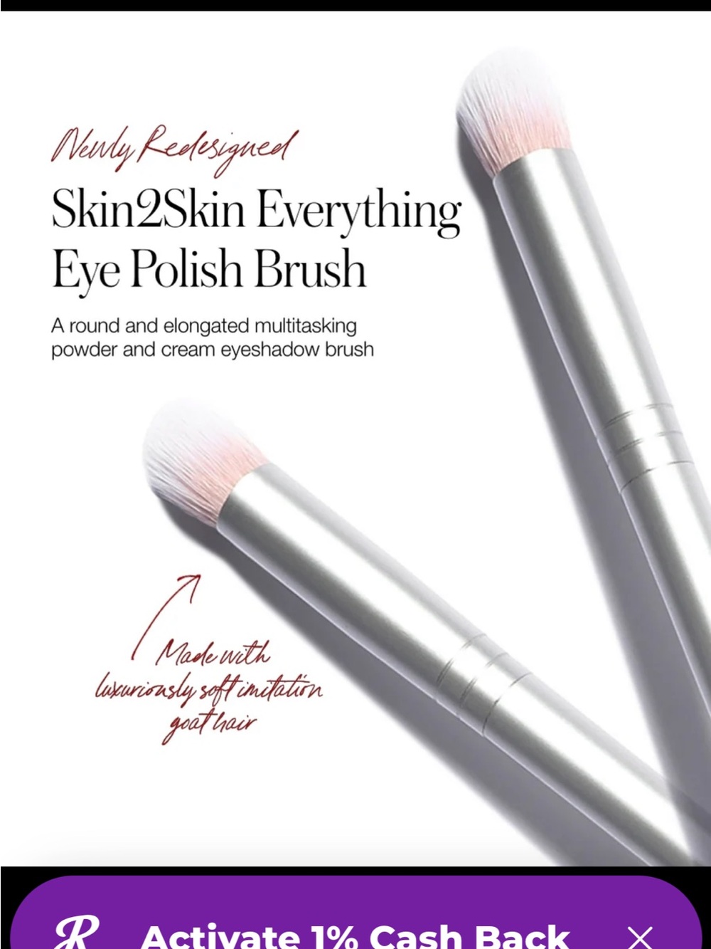 RMS Beauty Everything Eye Polish Brush - Picture 2 of 2
